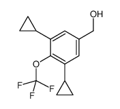 [3,5-dicyclopropyl-4-(trifluoromethoxy)phenyl]methanol Structure