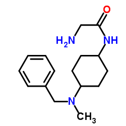 N-{4-[Benzyl(methyl)amino]cyclohexyl}glycinamide结构式