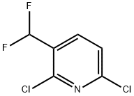 2,6-Dichloro-3-(difluoromethyl)pyridine Structure