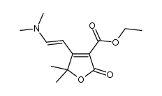 ethyl 4-((E)-2-(dimethylamino)vinyl)-2,5-dihydro-5,5-dimethyl-2-oxofuran-3-carboxylate Structure