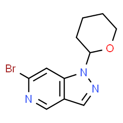 6-溴-1-(氧杂-2-基)-1H-吡唑并[4,3-c]吡啶结构式