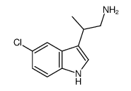 2-(5-chloro-1H-indol-3-yl)propan-1-amine Structure