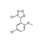 3-Chloro-4-(5-chloro-2-methoxyphenyl)-1,2,5-thiadiazole Structure