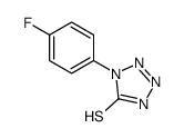 1-(4-fluorophenyl)-2H-tetrazole-5-thione Structure