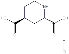 (2S,4S)-piperidine-2,4-dicarboxylic acid hydrochloride结构式