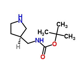 (S)-tert-Butyl (pyrrolidin-3-ylmethyl)carbamate structure