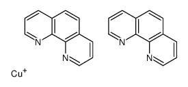 bis(1,10-phenanthroline)copper(1+) ion Structure