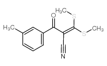 2-(3-METHYLBENZOYL)-3,3-DI(METHYLTHIO)ACRYLONITRILE Structure