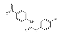 N-(4-Nitrophenyl)thiocarbamic acid O-(4-chlorophenyl) ester Structure