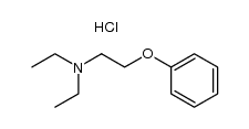 N,N-diethyl-N-(phenoxyethyl)amine hydrochloride Structure