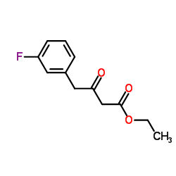 Ethyl 4-(3-fluorophenyl)-3-oxobutanoate structure