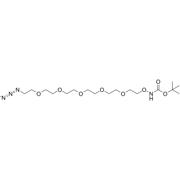 t-Boc-Aminooxy-PEG5-azide structure