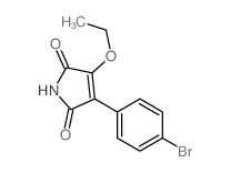 1H-Pyrrole-2,5-dione,3-(4-bromophenyl)-4-ethoxy- Structure