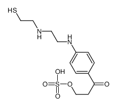 [3-oxo-3-[4-[2-(2-sulfanylethylamino)ethylamino]phenyl]propyl] hydrogen sulfate结构式