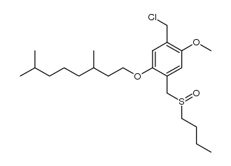 1-[2-[(butylsulfinyl)methyl]-5-(chloromethyl)-4-methoxyphenoxy]-3,7-dimethyloctane Structure