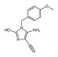 5-amino-4-cyano-2-hydroxy-1-(4-methoxybenzyl)imidazole Structure