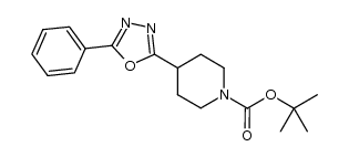 tert-Butyl 4-(5-phenyl-1,3,4-oxadiazol-2-yl)piperidine-1-carboxylate structure