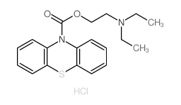 10H-Phenothiazine-10-carboxylicacid, 2-(diethylamino)ethyl ester, hydrochloride (1:1) picture