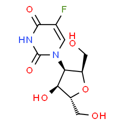 2,5-ANHYDRO-3-DEOXY-3-(5-FLUORO-3,4-DIHYDRO-2,4-DIOXO-1(2H)-PYRIMIDINYL)-D-MANNITOL Structure