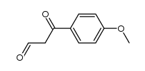 3-(4-methoxyphenyl)-3-oxopropionaldehyde结构式