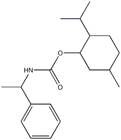 α-Methylbenzylcarbamic acid p-menthan-3-yl ester结构式