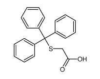 2-tritylsulfanylacetic acid structure