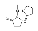 1-[dimethyl-(2-oxopyrrolidin-1-yl)silyl]pyrrolidin-2-one结构式