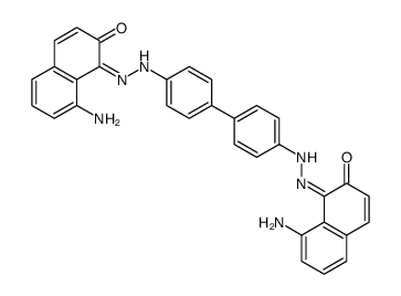 8-amino-1-[[4-[4-[2-(8-amino-2-oxonaphthalen-1-ylidene)hydrazinyl]phenyl]phenyl]hydrazinylidene]naphthalen-2-one Structure