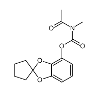 spiro[1,3-benzodioxole-2,1'-cyclopentane]-4-yl N-acetyl-N-methylcarbamate Structure