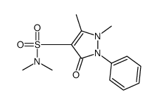 N,N,1,5-tetramethyl-3-oxo-2-phenylpyrazole-4-sulfonamide结构式