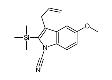 5-methoxy-3-prop-2-enyl-2-trimethylsilylindole-1-carbonitrile Structure