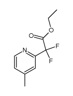 difluoro-(4-methyl-pyridin-2-yl)-acetic acid ethyl ester Structure