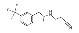 1-(m-Trifluormethylphenyl)-2-(β-cyanethylamino)-propan Structure