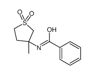 Benzamide, N-(tetrahydro-3-methyl-1,1-dioxido-3-thienyl)- (9CI) structure