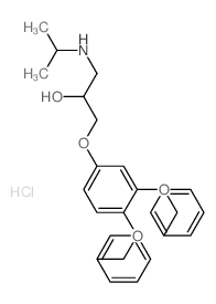 1-[3,4-bis(phenylmethoxy)phenoxy]-3-(propan-2-ylamino)propan-2-ol Structure