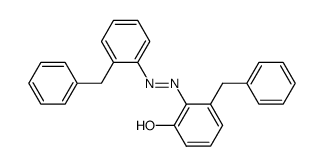 3-(Phenylmethyl)-2-[[2-(phenylmethyl)phenyl]azo]phenol Structure