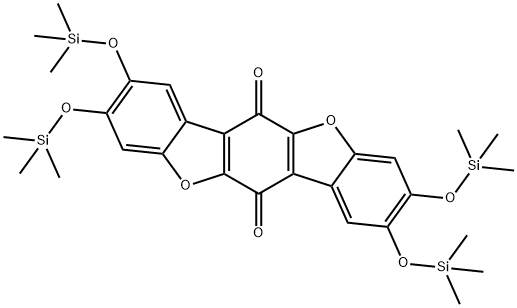 2,3,8,9-Tetrakis[(trimethylsilyl)oxy]benzo[1,2-b:4,5-b']bisbenzofuran-6,12-dione picture