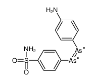 4-(4-aminophenyl)arsanylidenearsanylbenzenesulfonamide Structure