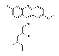 1-[(6-chloro-2-methoxyacridin-9-yl)amino]-3-(diethylamino)propan-2-ol picture