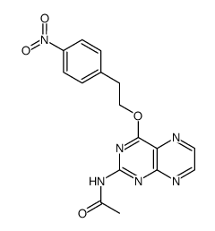 N-{4-[2-(4-nitrophenyl)ethoxy]pteridin-2-yl}acetamide Structure