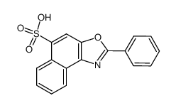 2-phenylnaphtho[1,2-d]oxazole-5-sulfonic acid结构式