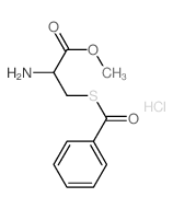 methyl 2-amino-3-benzoylsulfanyl-propanoate结构式