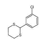 2-(3-chlorophenyl)-1,3-dithiane结构式