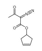 1-cyclopenten-4-yl diazoacetoacetate Structure