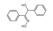 (E)-2-hydroxy-1,2-diphenylethan-1-one oxime结构式