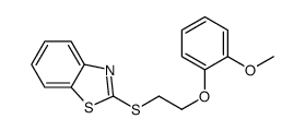 2-[2-(2-methoxyphenoxy)ethylsulfanyl]-1,3-benzothiazole Structure