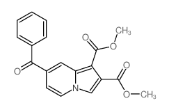 1,2-Indolizinedicarboxylicacid, 7-benzoyl-, 1,2-dimethyl ester结构式