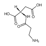 N-β-alanyl-(S)-aspartic acid Structure