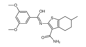 2-[(3,5-dimethoxybenzoyl)amino]-6-methyl-4,5,6,7-tetrahydro-1-benzothiophene-3-carboxamide Structure