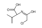 (2R)-2-[(2-chloroacetyl)amino]-3-methylbut-3-enoic acid结构式